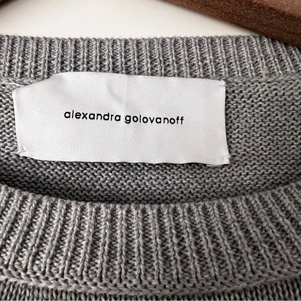 Alexandra Golovanoff light grey Cotton sweater crewneck S - Picture 4 of 7